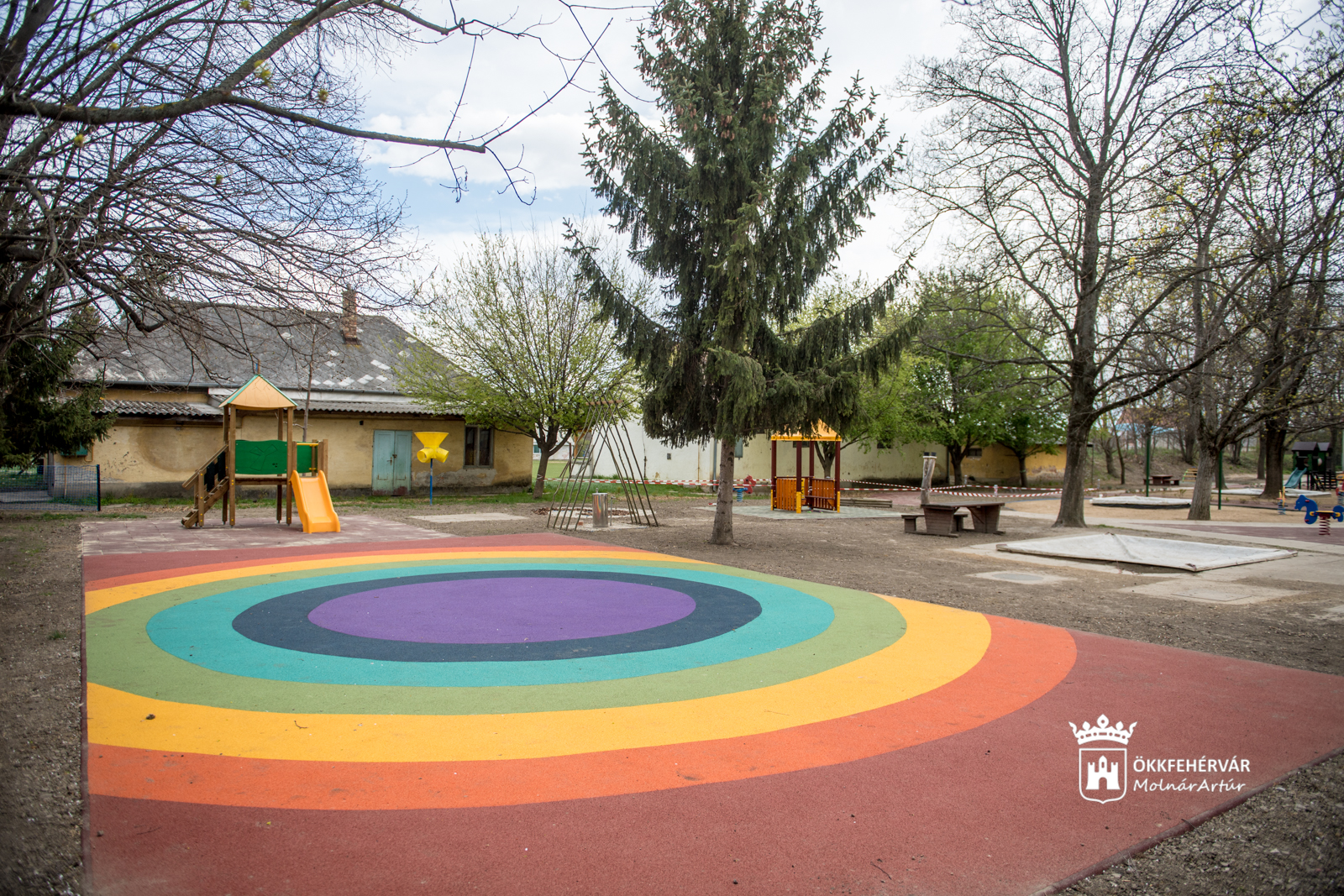 A Szivárvány óvodában fejeződött be az udvarfelújítási program